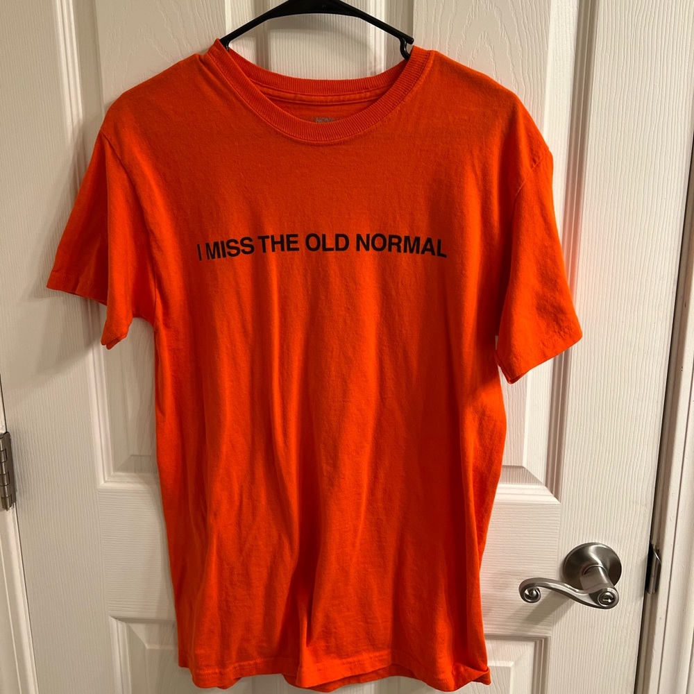 Orange I Miss the Old Normal Short-Sleeve Shirt